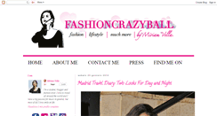 Desktop Screenshot of fashioncrazyball.com